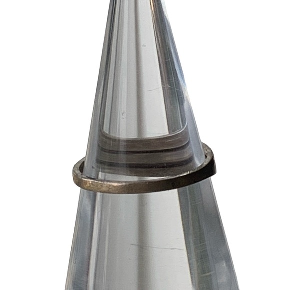 Vintage Sterling Silver Triple Chevron Ring Unisex Woman’s Men’s Jewelry Midi - Picture 5 of 6